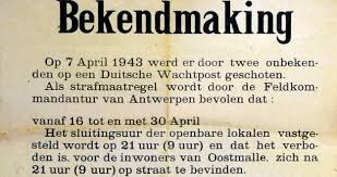 En alle cultuurhuizen moeten tijdelijk de deuren sluiten. Ober Feldkommandantur