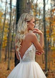 Marisa Bridals 180 Strapless Tulle Ball Gown Withe Lace Bodice And Embellished Details Throughout The Beautiful Wedding Hair Wedding Dresses Wedding Hair Down