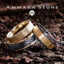 8mm Men S Yellow Gold Wedding Ring With A Black Titanium Center With A Mokume Pattern Yellow Gold Mens Wedding Ring Yellow Gold Wedding Band Benchmark Rings