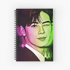 Cha Eunwoo Spiral Notebooks for Sale