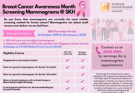 Breast cancer awareness month is celebrated by pink ribbons and increasing awareness of the detection signs of breast cancer. Breast Cancer Awareness Month Screening Mammograms At Skh Doctype Html Public W3c Dtd Xhtml 1 0 Transitional En Http Www W3 Org Tr Xhtml1 Dtd Xhtml1 Transitional Dtd Html Xmlns V Urn Schemas Microsoft Com Vml Xmlns O Urn Schemas