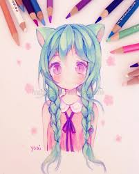 See more ideas about drawings, color pencil art, color pencil drawing. Practicing Using Pencil Crayon Coloured Pencil I Think I Haven T Used Pencil Crayon In Over A Year á†º Y It Was Nar Cute Art Manga Art Cute Kawaii Drawings