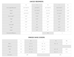 Pearl Izumi Size Guide