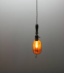Just Custom Lighting Listings View Vintage Style Trouble Light With Aged Wooden Handle And Wire Cage Aged Cag Cage Pendant Light Cage Light Handmade Lighting