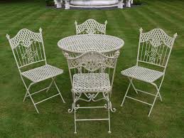 French Ornate Cream Wrought Iron Metal Garden Table And Chairs Bistro Furnitu Outdoor Patio Furniture Sets Wrought Iron Patio Set Wrought Iron Garden Furniture