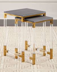 Corban Acrylic Nesting Tables With Images Nesting Tables Table Furniture Florida Living Room