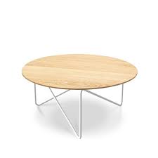 Pied de table central base ovale, en acier finition blanche de très haute qualité. Polygon Table Basse Ronde Prostoria Bois Et Metal