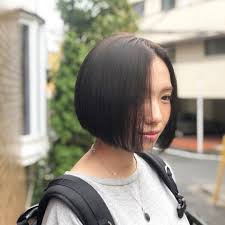 楽々セット ただ乾かしてさっと アイロンを通すだけ ボブ ワンレグス ミニボブ ワンレン ヘアスタイル 髪型 前下がりショート 前下がりボブ 前下がり 艶髪 ヘアカタログ 美容師 美容室 hm uniplo forever21 bobu gu ha 艶髪 髪型 ワンレン