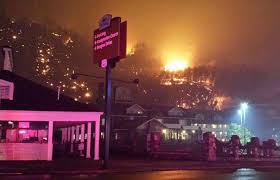 Gatlinburg, tennessee november 29, 2016. Fire Ravaging Great Smoky Mountains And Gatlinburg Eased But Not Stopped By Overnight Rain Nkytribune