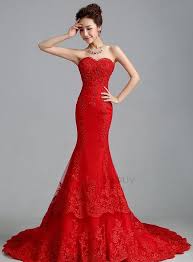 Browse collection of cheap mermaid wedding dresses in long, lace, vintage and country styles for any season! Beaded Appliques Mermaid Red Wedding Dress Red Wedding Dress Mermaid Red Wedding Dresses Red Wedding Dress