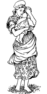 Our artists can transform photos into nice pencil sketches. Pencil Drawing Of A Woman Holding A Baby Free Image Download