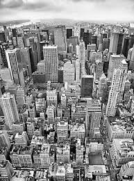 Une Vue Fascinante De New York A Vol D Oiseau De Couleur Noir Et Blanc Cette Fresque Murale Exceptionnelle Montre La Grande B Wall Murals Mural Wallpaper Mural