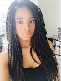 Singles Black And Blue Braids Box Braids Braided Beauty Protective Styles Extensions Singles Braids Mak Hair Styles African Braids Hairstyles Braided Hairstyles For Black Women