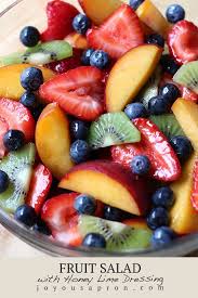 Fruit Salad With Honey Lime Dressing Summer Salads With Fruit Dressing For Fruit Salad Fruit Salad Recipes