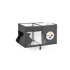 Logo brands officially licensed ncaa rolling cooler, one size, team color. Pittsburgh Steelers Ottoman Portable Cooler Gray Picnic Time Family Of Brands