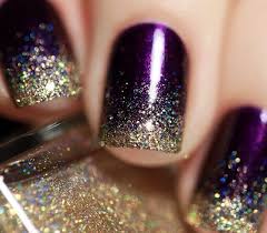 Each image measures 12 x 12 inches (30.5 x 30.5 cm) and. Royal Purple With Gold Sparkles 3 Purple Nails New Year S Nails Gold Nail Art