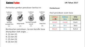 Pembahasan Soal Un Ipa Smp 2017 Asam Dan Basa Bagian 1 Youtube