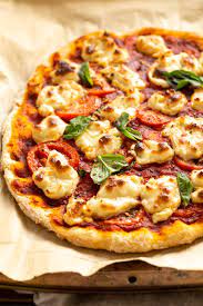 Vegan Margherita Pizza With Cashew Mozzarella Vegan Richa Recipe Vegan Recipes Easy Vegan Recipes Healthy Recipes