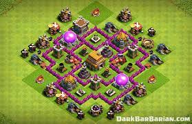 New Ultimate Town Hall 6 Trophy Hybrid Defense Base Layout 2019 Coc Town Hall 6 Th6 Hybrid Base Design Dark Barbarian