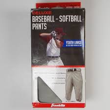 Franklin Deluxe Baseball Softball Pants Youth Lg Nwt