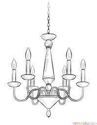How to draw house plan step by step method. How To Draw A Chandelier Step By Step Drawing Tutorials For Kids And Beginners Chandelier Art Diy Art Painting Drawings