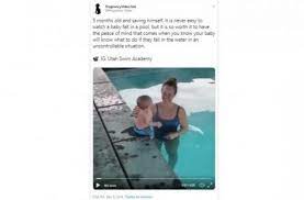 Tidak semua orang mampu mewujudkannya di rumah. Video Bayi 5 Bulan Diceburkan Ke Kolam Renang Benarkah Bisa Berenang Himedik Com