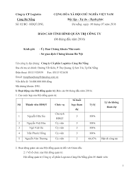 BÁO CÁO TÌNH HÌNH QUẢN TRỊ CÔNG TY (06 tháng đầu năm 2016)