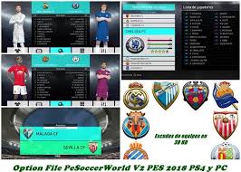 Real madrid lanza uniforme 2018 19 estadio deportes. Option File Pesoccerworld V2 Pes 2018 Ps4 Y Pc