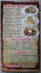 Online Menu Of Fiesta Grill Catering Restaurant Huntington Beach California 92648 Zmenu