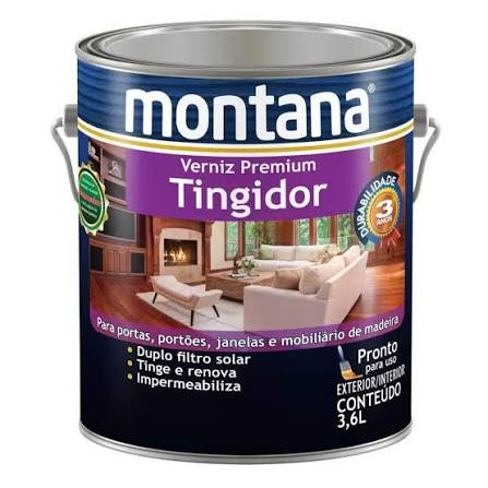 Verniz Agua Ting Mogno Brilho 3,6 L Montana Química