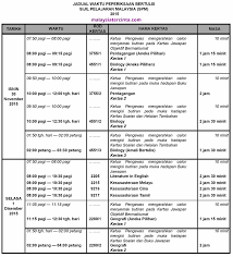 Menteri pendidikan mengatakan bahawa jadual peperiksaan spm akan diawalkan pada bulan oktober bagi mata pelajaran elektif spm. Jadual Waktu Peperiksaan Spm 2017