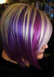 Purple highlights on brown hair image source: Frisuren Mit Violett Lavendel Flieder Violett Highlights Besten Frisur Stil Jazzing Hair Color Hair Styles Short Hair Styles