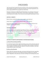 Access the parenting plan tool. Sample Parenting Plan Florida Family Options Mental Health Services
