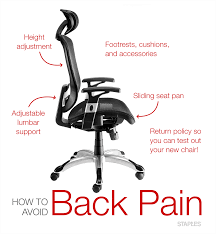 Getting a good office chair is a foundation for preventing lower back pain when sitting. Staples Staples Ca