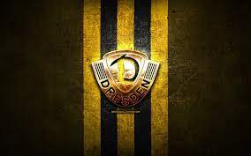Seo, wir fahren nach lodz! Download Wallpapers Dynamo Dresden Fc Golden Logo Bundesliga 2 Yellow Metal Background Football Sg Dynamo Dresden German Football Club Dynamo Dresden Logo Soccer Germany For Desktop Free Pictures For Desktop Free