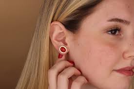 Red Coral Gemstone Earring For Women in 14K Gold, 925 Silver Unique Stud  Earrings, Elegant Oval Stone Earrings, Minimalist Girlfriend Gift