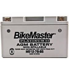 Bikemaster Agm Platinum Ii Battery Ms12 7b Bs Bm