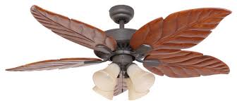 Life's just beachy when you create a coastal oasis in your home with quality nautical ceiling fans from hunter. Tropical Ceiling Fan With Light Living Room Ceiling Fan