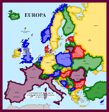 Map Of Latin Led Europe By Matritum Historical Maps Imaginary Maps Map