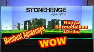 A typical aquascape design starts with first placing a layer of substrate in the aquarium and then consider easter island and stonehenge for example. Aquascape Stonehenge Keren Unik Youtube