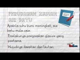 Sejarah tingkatan 1 pt3 bab 3 zaman prasejarah 3 1 maksud prasejarah. Zaman Air Batu Youtube