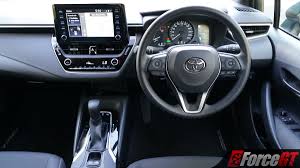 The controls and seats were positioned in a way that increases visibility for a more exciting driving experience. 2019 Toyota Corolla Ascent Sport Hybrid Review Forcegt Com