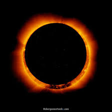 Затемнення сонця відбувається, коли місяць розташовується між сонцем і землею і в такий спосіб перекриває потік сонячного світла. Pershe Sonyachne Zatemnennya 2021 Roku Pokazhe Na Nebi Vognyane Kilce
