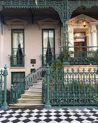 Large french antique cast iron balcony/ window railing grille panel 1. Good Morning Charleston Architecture Broadstreet Perfect Color For Wrought Iron Railings Iron Garden Gates Iron Railings Outdoor Wrought Iron Garden Gates