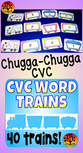 160 Pieces 40 Trains 8 Trains For Each Vowel A E I O U Assemble Each Train In The Correct Order T Cvc Words Kindergarten Centers Activities Vowel Lessons