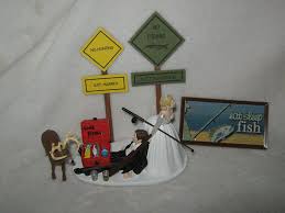There is a tradition of putting little bride and groom figurines on top of the wedding cake. Buy Deer Hunter Hunting And Fishing Drunk Beer Wedding Cake Topper In Cheap Price On Alibaba Com