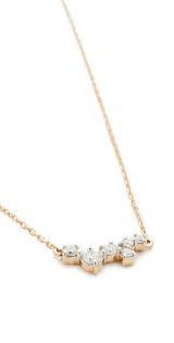 Adina Reyter 14k Gold Scattered Diamond Necklace Diamond Necklace Designs Diamond Pendant Diamond Pendant Necklace Simple