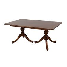 Jan van koert for drexel profile series dining room table with three leaves two captain's chairs and two side chairs. 90 Off Drexel Heritage Drexel Heritage Dining Table Tables