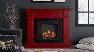 A green circle with a white checkmark in the center. Real Flame Silverton Electric Fireplace Mantel Youtube