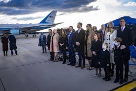 Air force one, a boeing 747 reserved for use by the president of the united states, flying over mount rushmore, south dakota. Trump Bids Farewell Says Was Privilege To Serve